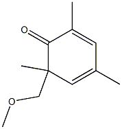 2,4,6-Trimethyl-6-[methoxymethyl]-2,4-cyclohexadien-1-one Structure