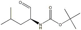 N-[(S)-1-Formyl-3-methylbutyl]carbamic acid tert-butyl ester Structure