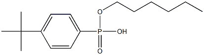 4-tert-Butylphenylphosphonic acid hydrogen hexyl ester 구조식 이미지