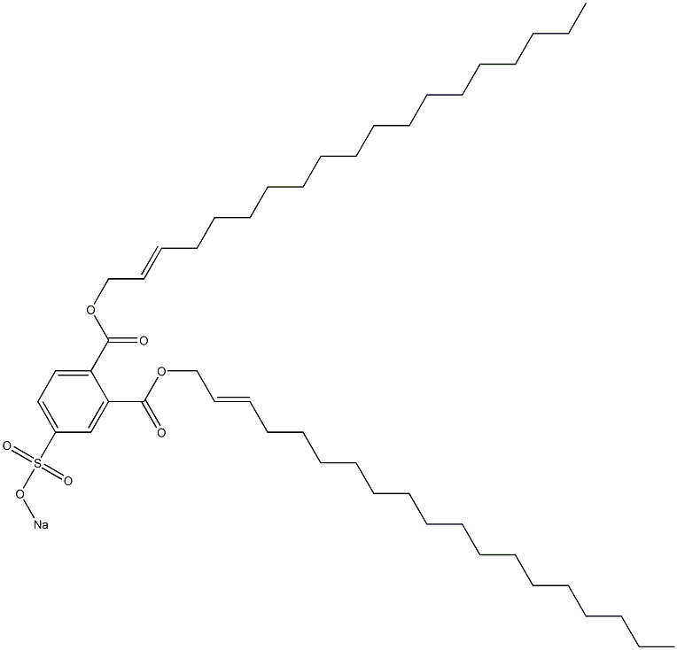 4-(Sodiosulfo)phthalic acid di(2-nonadecenyl) ester Structure