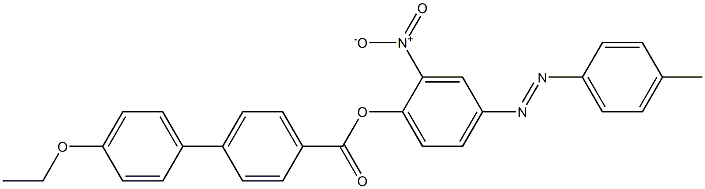 4-(4-Ethoxyphenyl)benzoic acid 4-[(4-methylphenyl)azo]-2-nitrophenyl ester 구조식 이미지