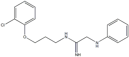 N-[3-(2-Chlorophenoxy)propyl]-2-(phenylamino)ethanimidamide 구조식 이미지