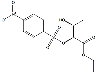 (2R,3R)-2-[(4-Nitrophenylsulfonyl)oxy]-3-hydroxybutanoic acid ethyl ester 구조식 이미지