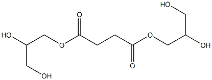 Succinic acid bis(2,3-dihydroxypropyl) ester 구조식 이미지