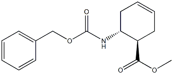 (1R,2R)-2-(Benzyloxycarbonylamino)-4-cyclohexene-1-carboxylic acid methyl ester 구조식 이미지