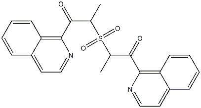 Methyl(2-oxo-2-(isoquinolin-1-yl)ethyl) sulfone 구조식 이미지