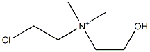 (2-Chloroethyl)(2-hydroxyethyl)dimethylaminium Structure