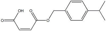 Maleic acid hydrogen 1-(p-isopropylbenzyl) ester Structure
