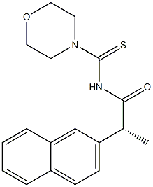 (-)-N-[(R)-2-(2-Naphtyl)propionyl]-4-morpholinecarbothioamide 구조식 이미지