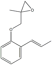 2-(1-Propenyl)phenyl 2-methylglycidyl ether 구조식 이미지