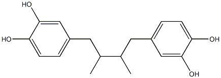 4,4'-[(2R,3S)-2,3-Dimethyl-1,4-butanediyl]biscatechol Structure