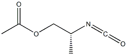 (-)-Acetic acid (R)-2-isocyanatopropyl ester 구조식 이미지