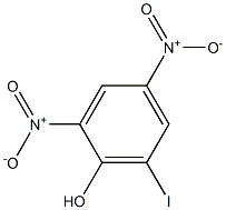 2,4-Dinitro-6-iodophenol 구조식 이미지