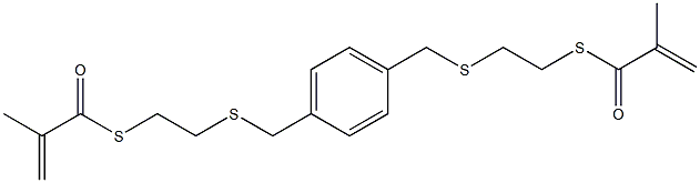 1,1'-[1,4-Phenylenebis(methylenethioethylenethio)]bis(2-methyl-2-propene-1-one) Structure