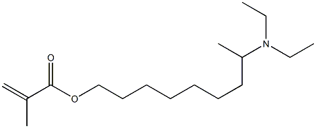 Methacrylic acid 8-(diethylamino)nonyl ester Structure