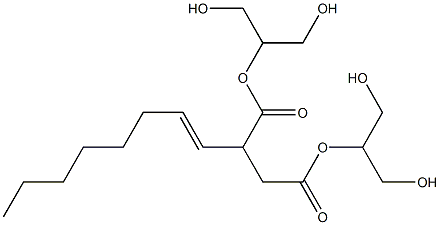 2-(1-Octenyl)succinic acid bis[2-hydroxy-1-(hydroxymethyl)ethyl] ester 구조식 이미지