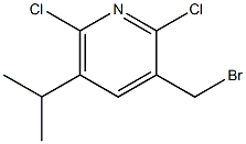 2,6-Dichloro-3-(bromomethyl)-5-isopropylpyridine Structure