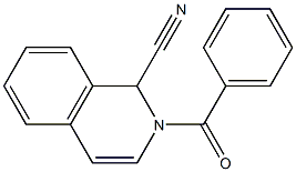 1,2-Dihydro-2-benzoylisoquinoline-1-carbonitrile 구조식 이미지