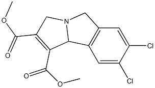 3,9b-Dihydro-7,8-dichloro-5H-pyrrolo[2,1-a]isoindole-1,2-dicarboxylic acid dimethyl ester 구조식 이미지