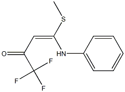 1,1,1-Trifluoro-4-phenylamino-4-(methylthio)-3-buten-2-one 구조식 이미지