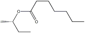 (+)-Heptanoic acid (S)-sec-butyl ester Structure