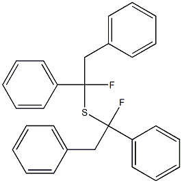 Phenyl(1-fluoro-2-phenylethyl) sulfide Structure