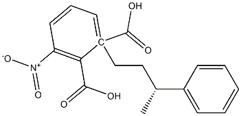 (-)-3-Nitrophthalic acid hydrogen 1-[(R)-3-phenylbutyl] ester Structure