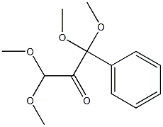 1,1,3,3-Tetramethoxy-1-phenylpropan-2-one Structure