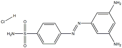 4-(3,5-Diaminophenylazo)benzenesulfonamide hydrochloride Structure
