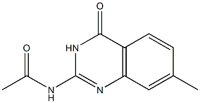 N-[(3,4-Dihydro-7-methyl-4-oxoquinazolin)-2-yl]acetamide 구조식 이미지