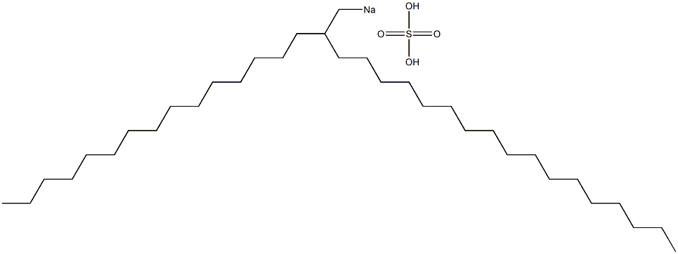 Sulfuric acid 2-pentadecylnonadecyl=sodium salt 구조식 이미지