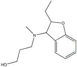 3-[(2,3-Dihydro-2-ethylbenzofuran-3-yl)methylamino]-1-propanol Structure