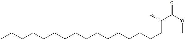 [S,(+)]-2-Methylstearic acid methyl ester 구조식 이미지