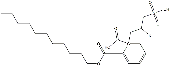 Phthalic acid 1-undecyl 2-(2-potassiosulfopropyl) ester Structure