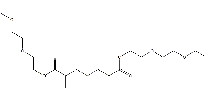 2-Methylpimelic acid bis[2-(2-ethoxyethoxy)ethyl] ester Structure