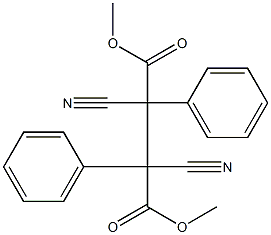 2,3-Diphenyl-2,3-dicyanobutanedioic acid dimethyl ester Structure