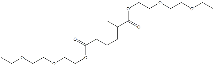Pentane-1,4-dicarboxylic acid bis[2-(2-ethoxyethoxy)ethyl] ester 구조식 이미지