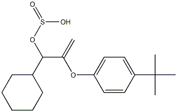 Sulfurous acid 2-[p-(tert-butyl)phenoxy]-1-cyclohexylallyl ester Structure