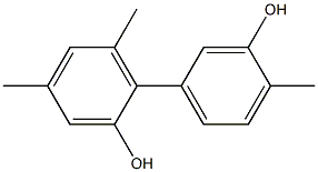 4,4',6-Trimethyl-1,1'-biphenyl-2,3'-diol Structure