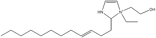 2-(3-Dodecenyl)-1-ethyl-1-(2-hydroxyethyl)-4-imidazoline-1-ium Structure