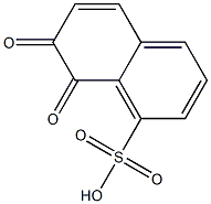 7,8-Dihydro-7,8-dioxo-1-naphthalenesulfonic acid 구조식 이미지