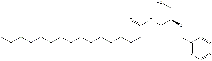 [R,(-)]-2-O-Benzyl-1-O-palmitoyl-D-glycerol 구조식 이미지