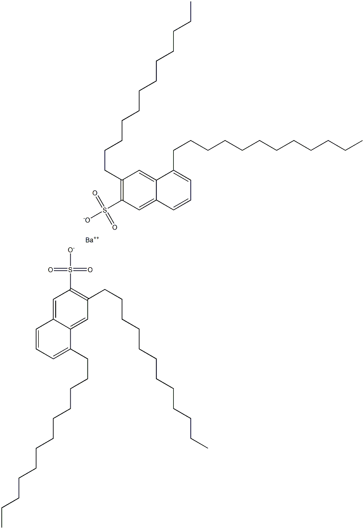 Bis(3,5-didodecyl-2-naphthalenesulfonic acid)barium salt 구조식 이미지