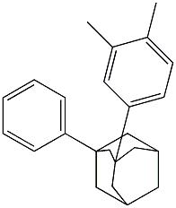 1-Phenyl-3-(3,4-dimethylphenyl)adamantane Structure