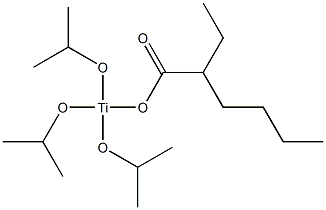 (2-Ethylhexanoyloxy)triisopropoxytitanium(IV) 구조식 이미지