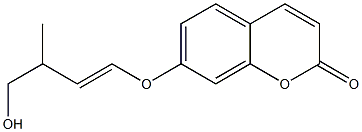 7-[[(E)-4-Hydroxy-3-methyl-1-butenyl]oxy]-2H-1-benzopyran-2-one Structure