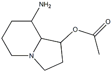 8-Aminooctahydroindolizin-1-ol acetate 구조식 이미지