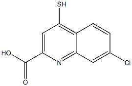 4-Mercapto-7-chloroquinoline-2-carboxylic acid Structure