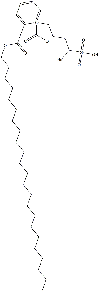 Phthalic acid 1-tricosyl 2-(4-sodiosulfobutyl) ester 구조식 이미지