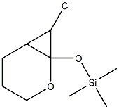 7-Chloro-1-(trimethylsilyloxy)-2-oxabicyclo[4.1.0]heptane 구조식 이미지